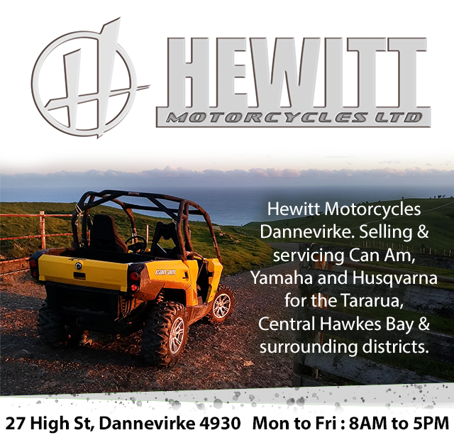 Hewitts Motorcycles - Norsewood and Districts' School - Mar 24